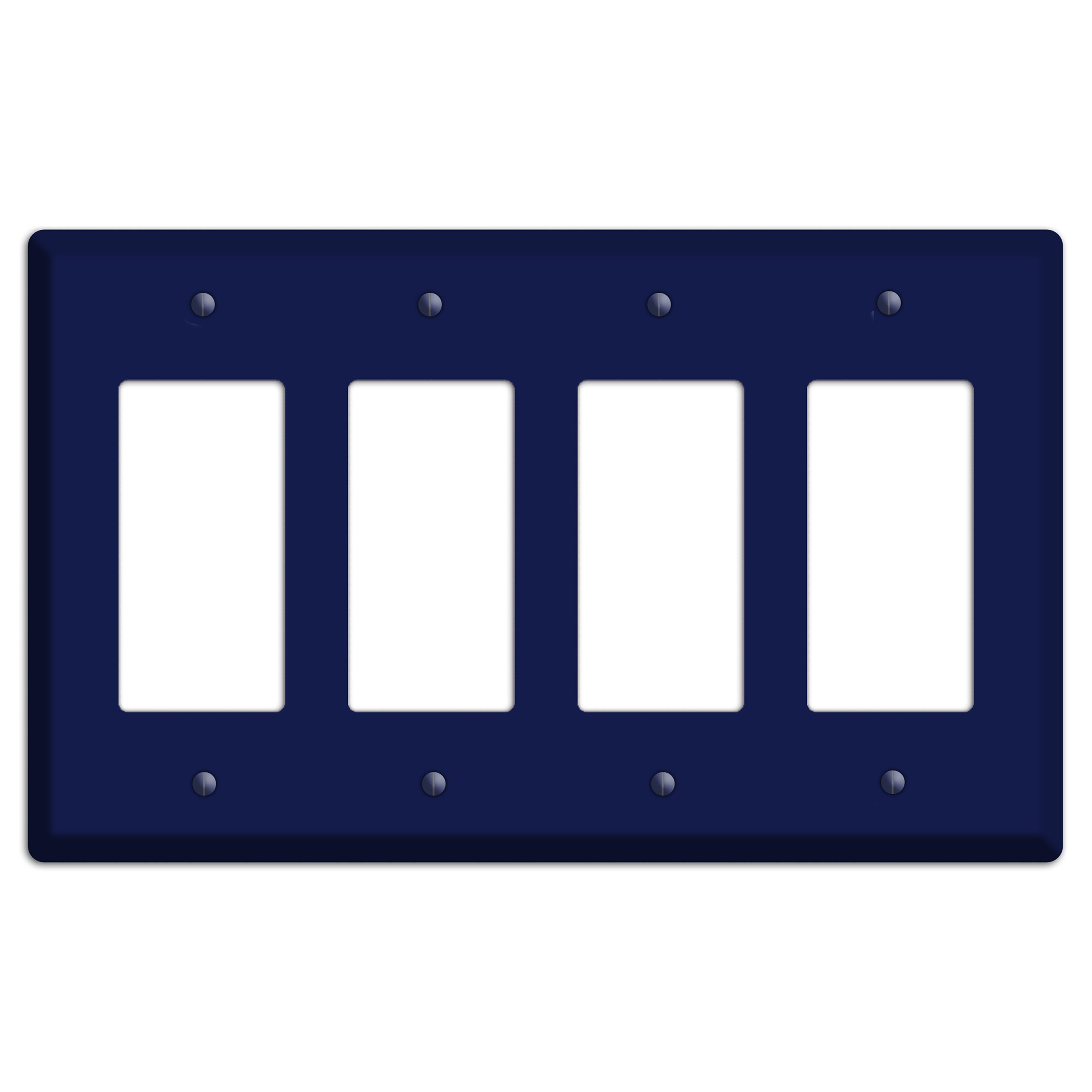 Baxter Midnight Navy Solid 4 Rocker Wallplate