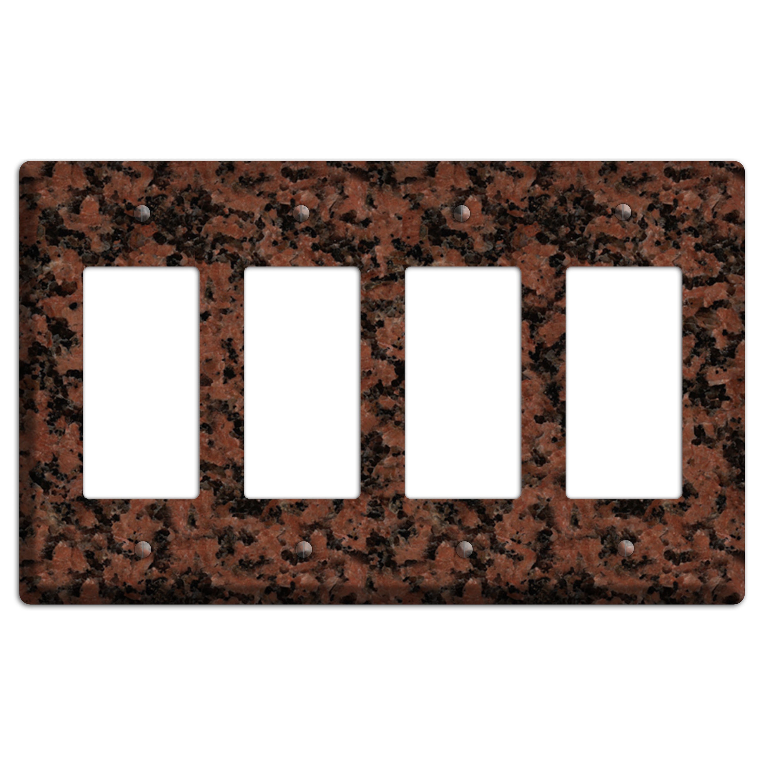 New Imperial Red Granite 4 Rocker Wallplate