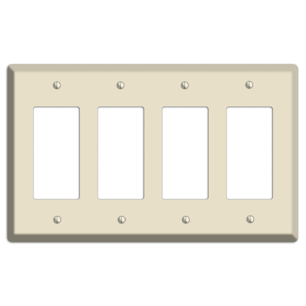 Baxter Ivory Cream 4 Rocker Wallplate
