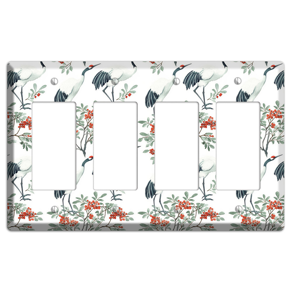 Scarlet Crown Reverie 4 Rocker Wallplate