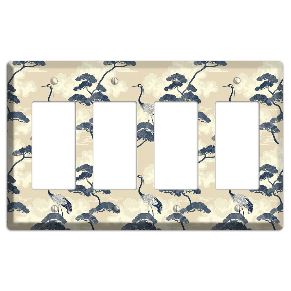 Indigo Pine Serenity 4 Rocker Wallplate