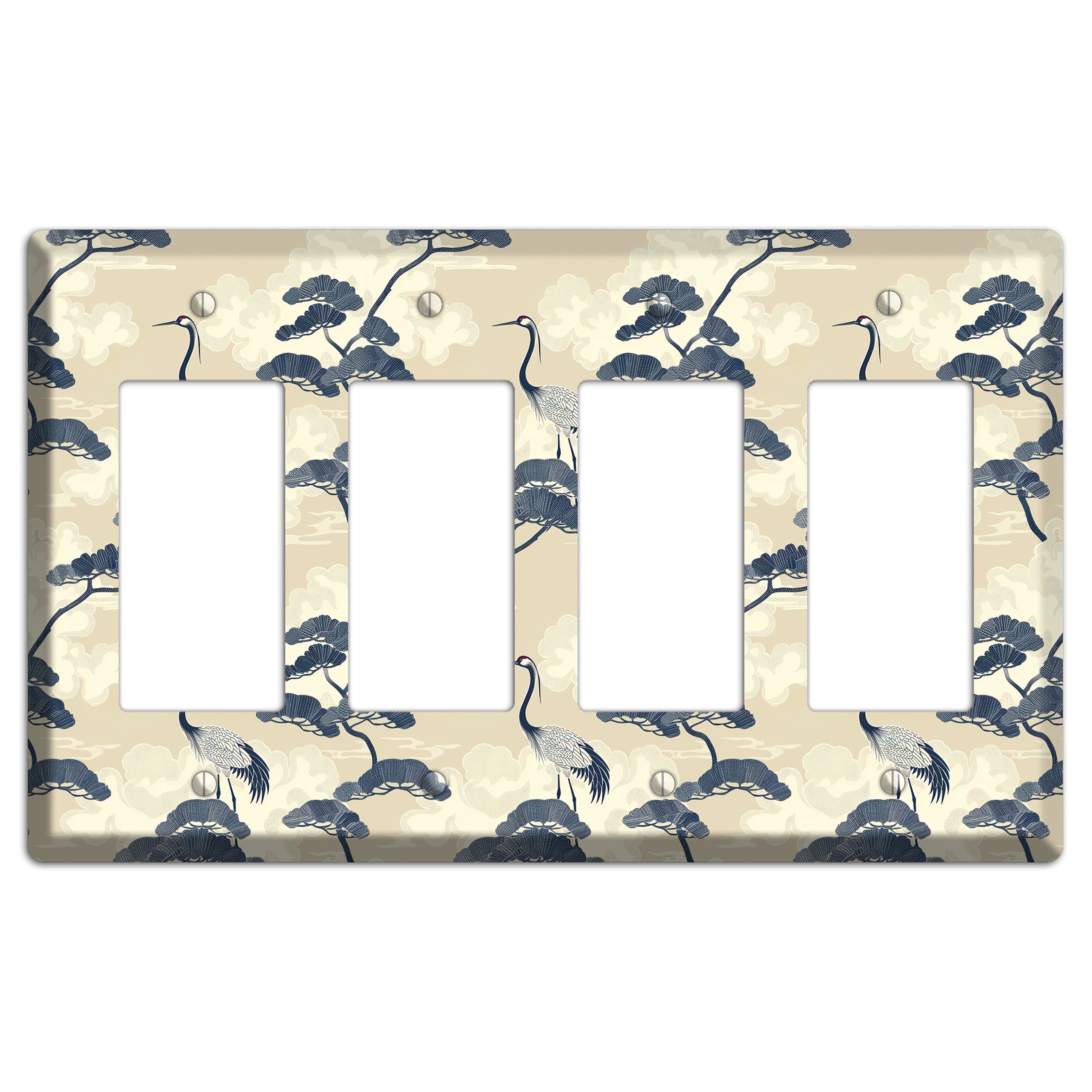Indigo Pine Serenity 4 Rocker Wallplate