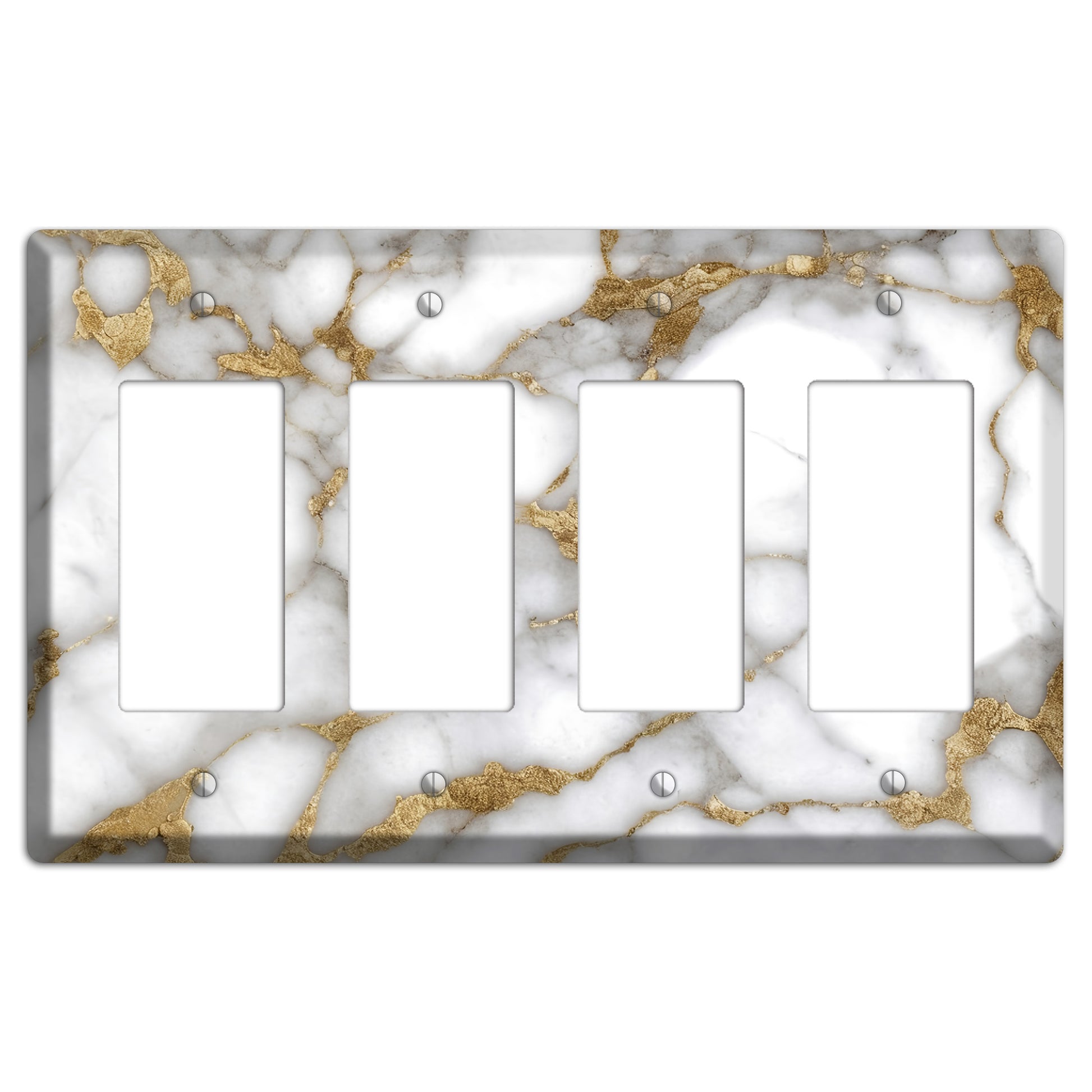 Twine Marble 4 Rocker Wallplate