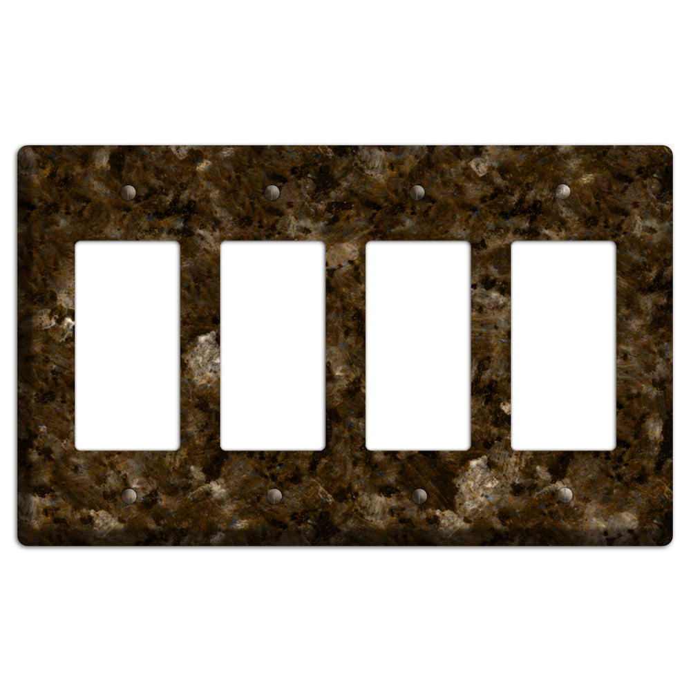 Tropical Brown Granite 4 Rocker Wallplate