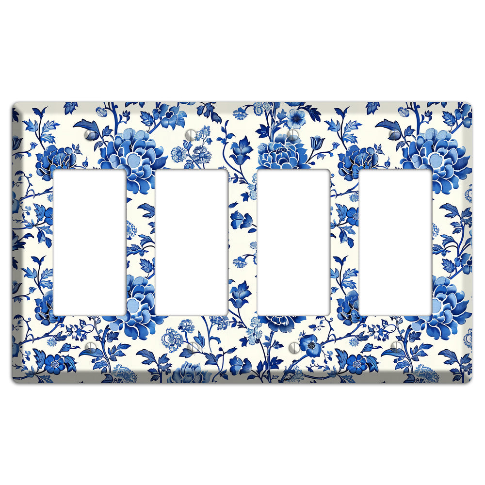 Porcelain Garden Reverie 4 Rocker Wallplate