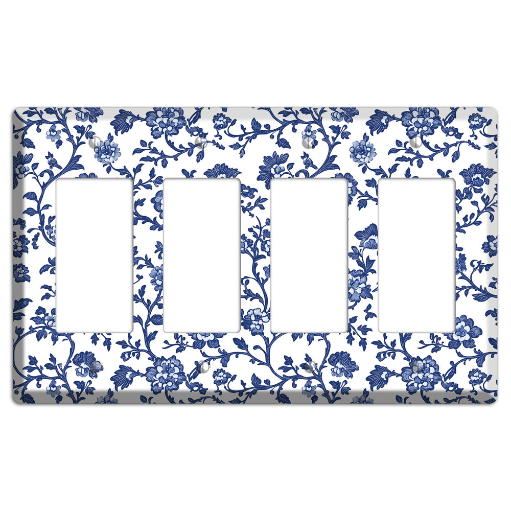 Porcelain Vine Reverie 4 Rocker Wallplate