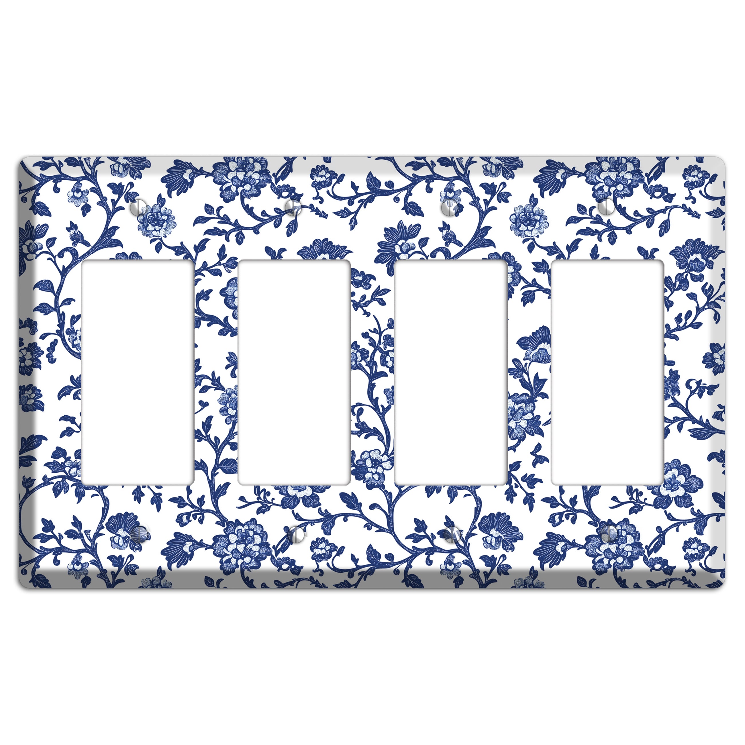 Porcelain Vine Reverie 4 Rocker Wallplate