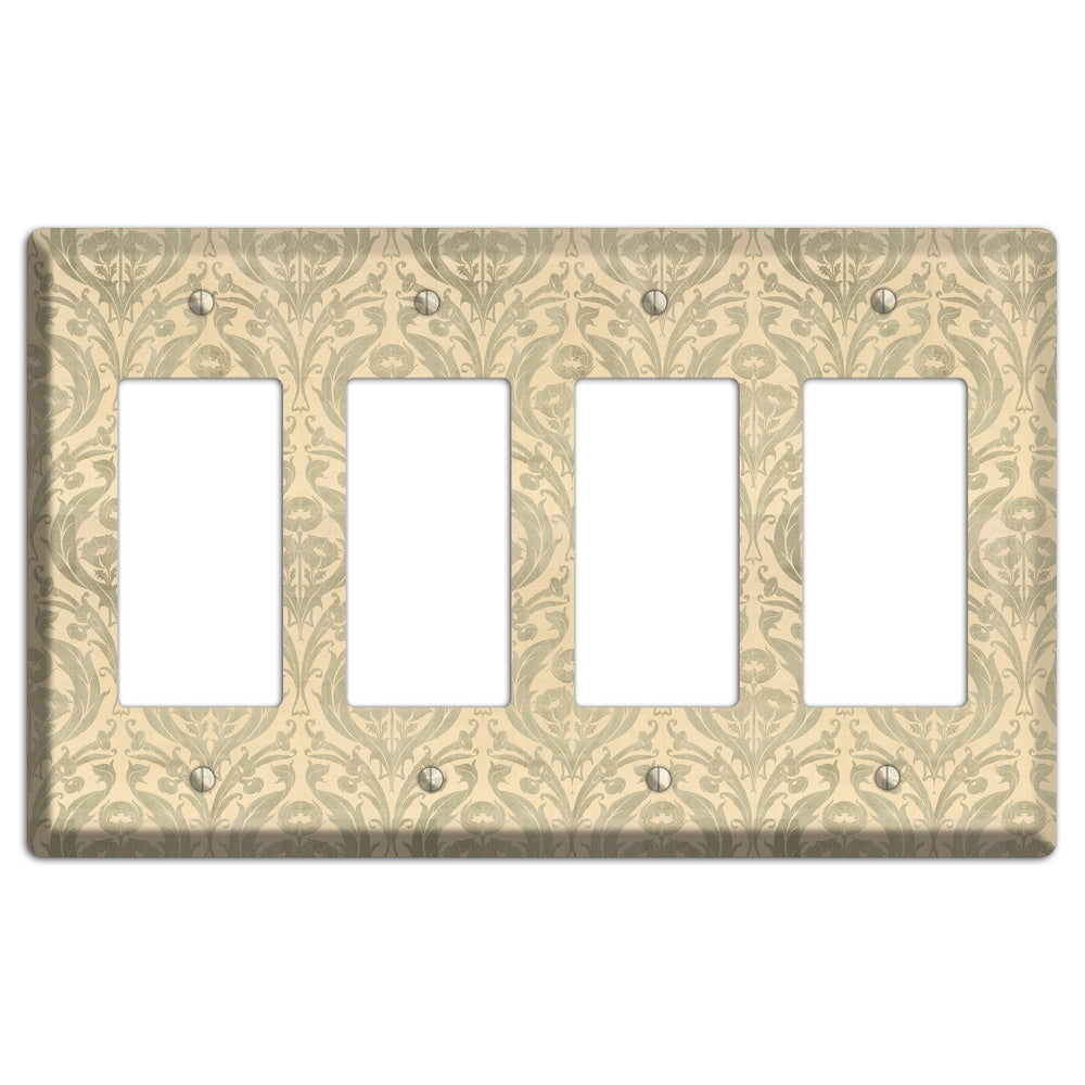 Whispered Thistle 4 Rocker Wallplate