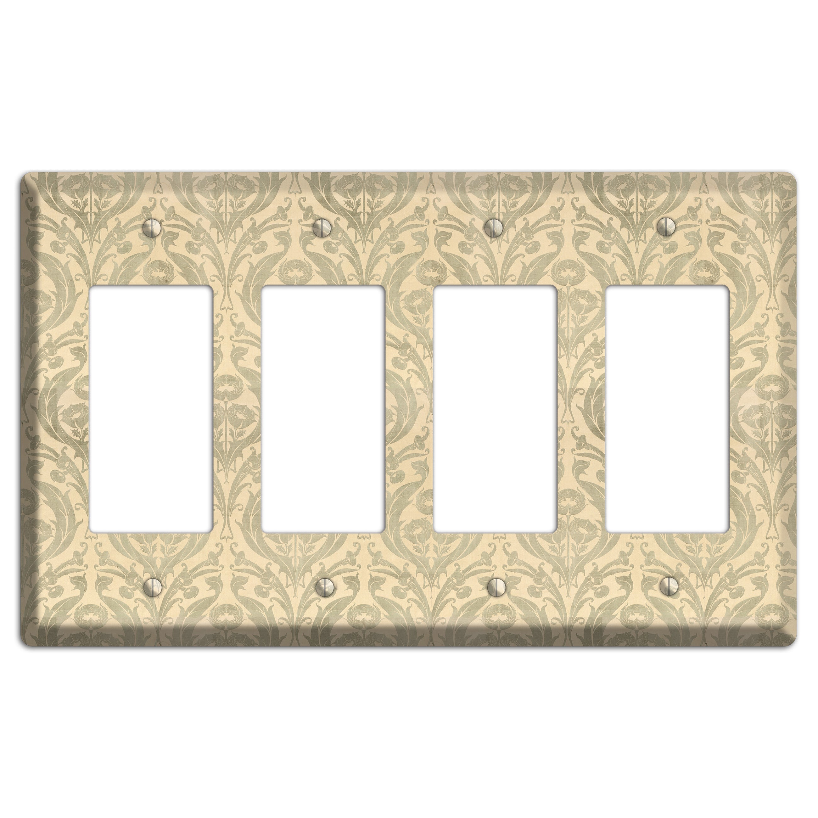 Whispered Thistle 4 Rocker Wallplate