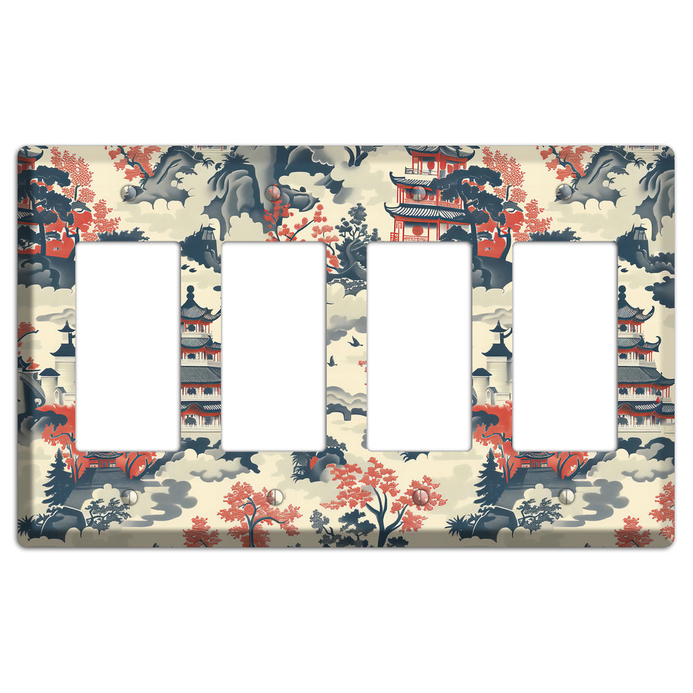 Ink & Ember Pagoda 4 Rocker Wallplate
