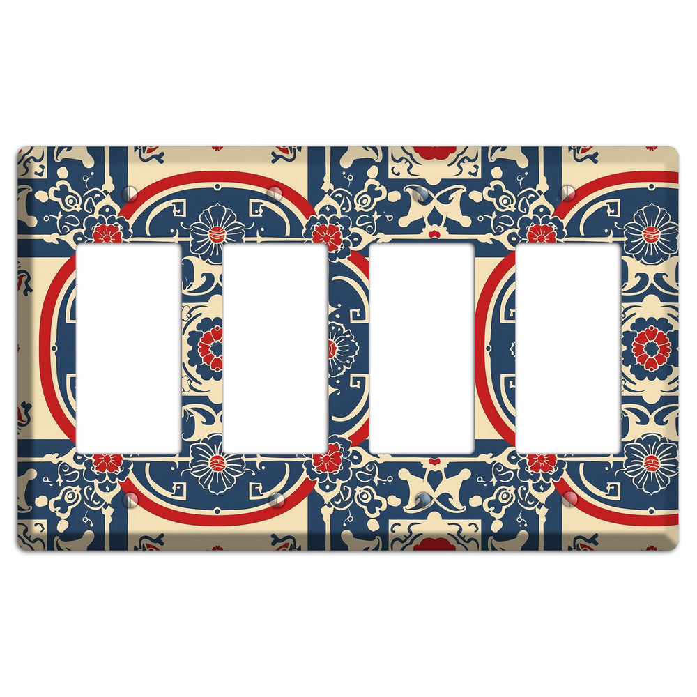 Imperial Medallion Court 4 Rocker Wallplate
