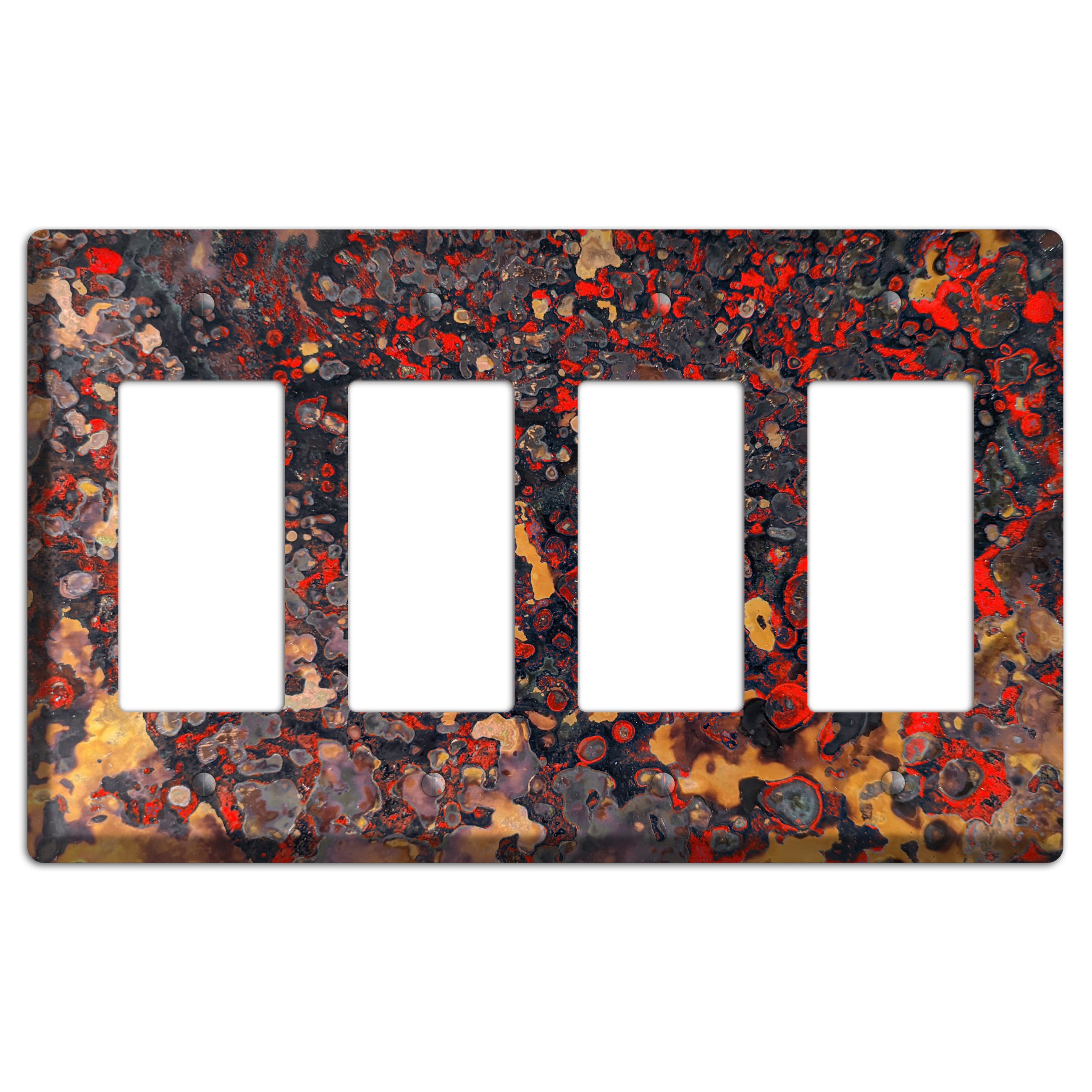 Copper Red Four Rocker Cover Plate