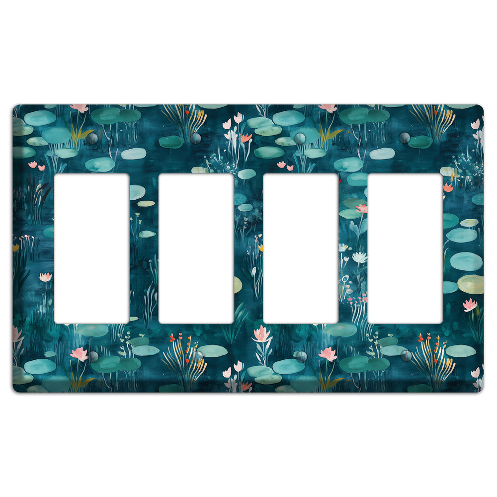 Lily Pond Reverie 4 Rocker Wallplate
