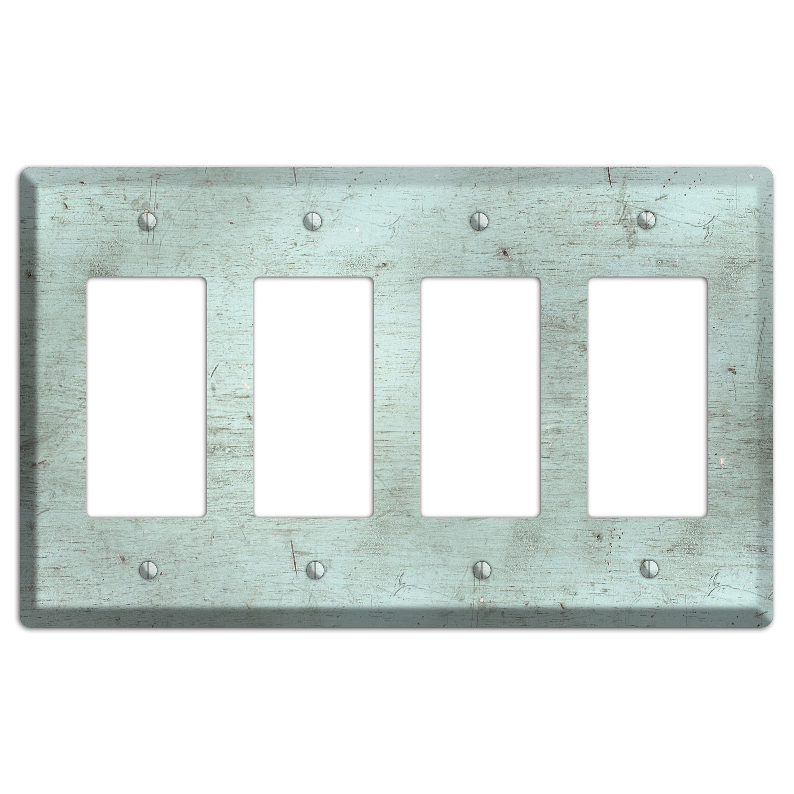 Weathered Teal Deck 4 Rocker Wallplate