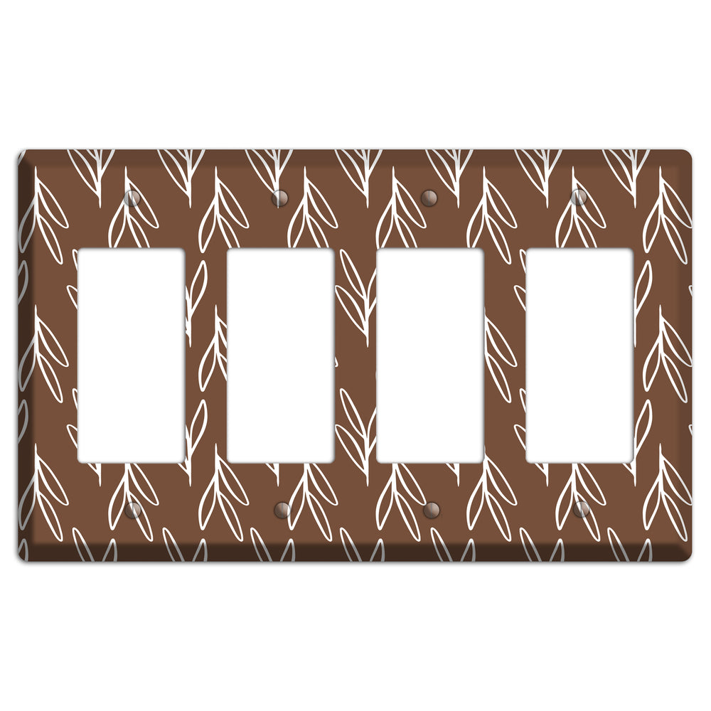Wheat & Shadow 4 Rocker Wallplate