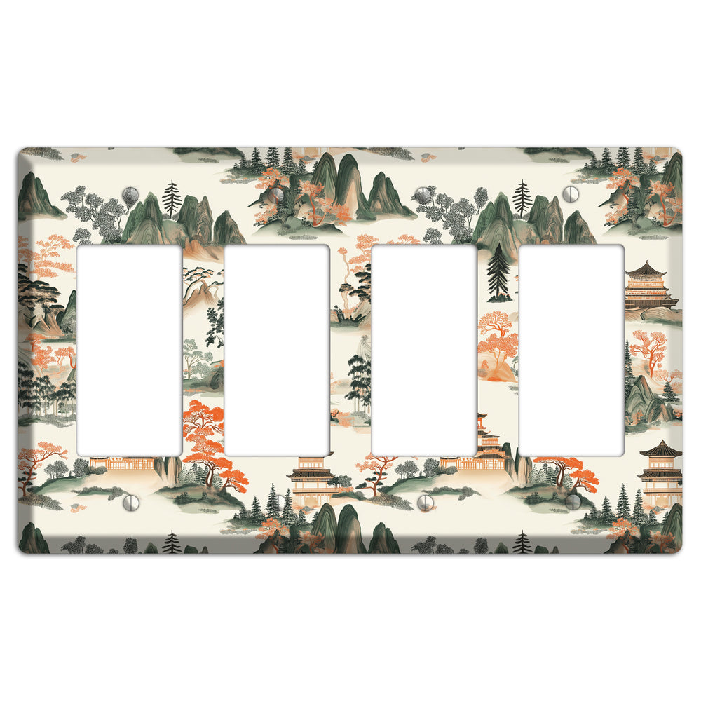 Peaks & Pagodas 4 Rocker Wallplate