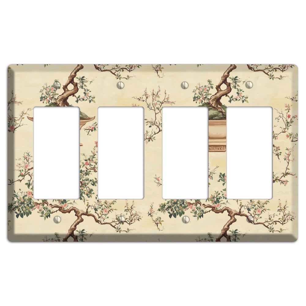 Bonsai & Blossom 4 Rocker Wallplate