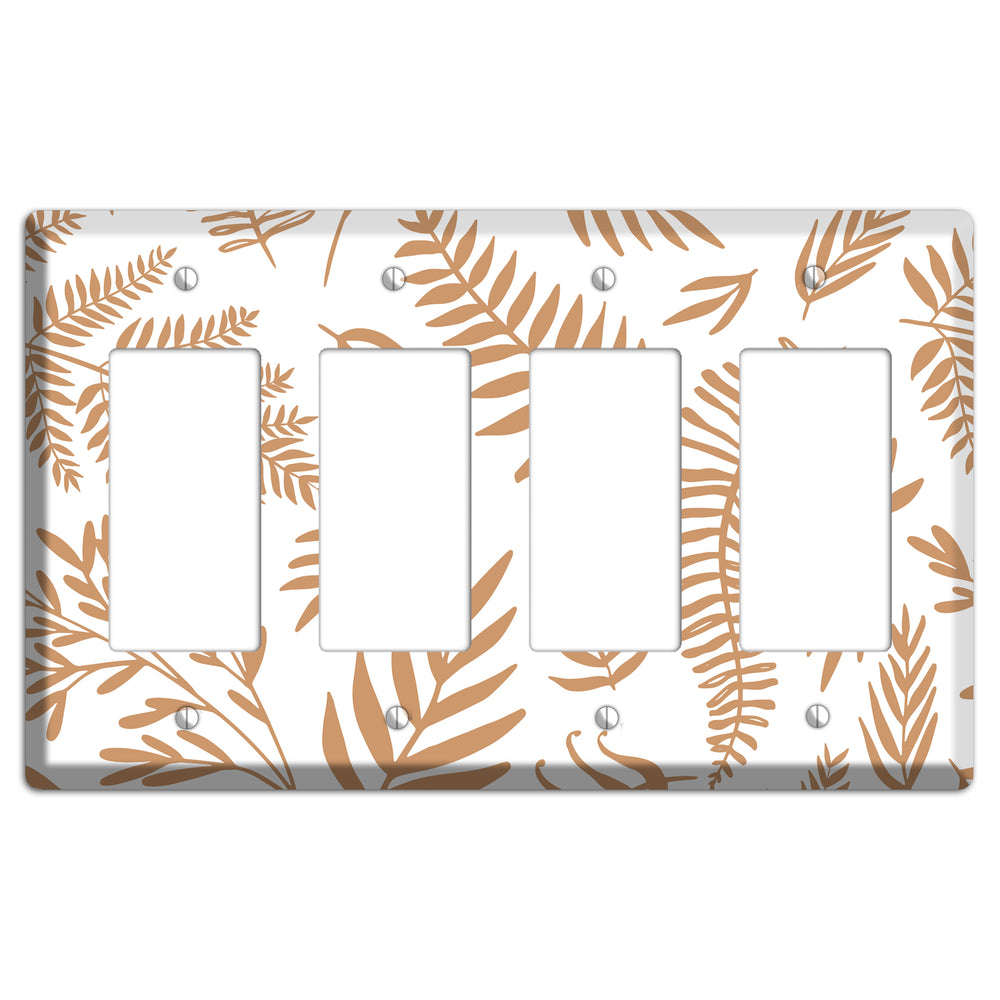 Scattered Fronds 4 Rocker Wallplate