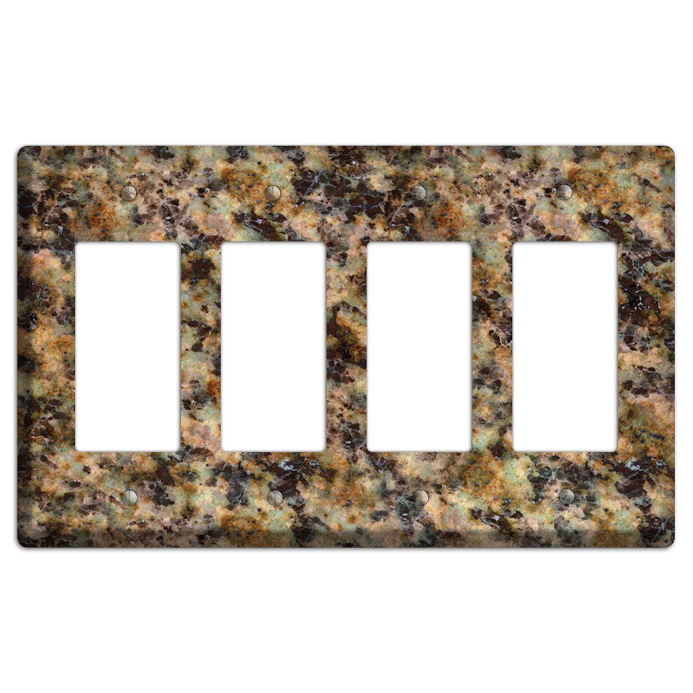 Verde Butterfly Granite 4 Rocker Wallplate