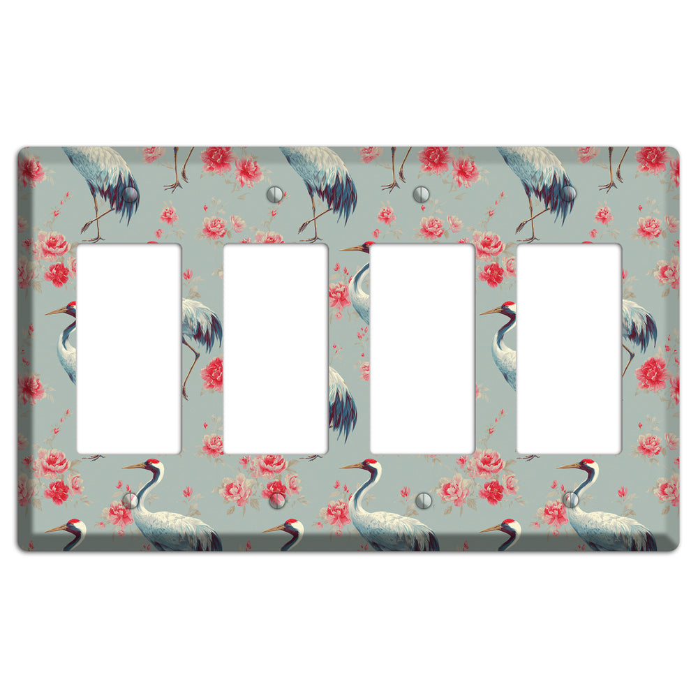 Rose Mist Vigil 4 Rocker Wallplate