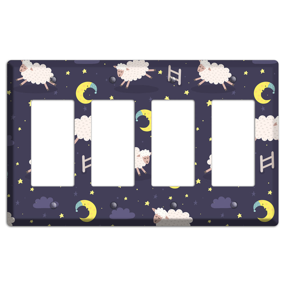 Counting Sheep 4 Rocker Wallplate