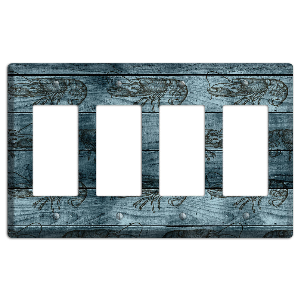 Lobster Ledger 4 Rocker Wallplate