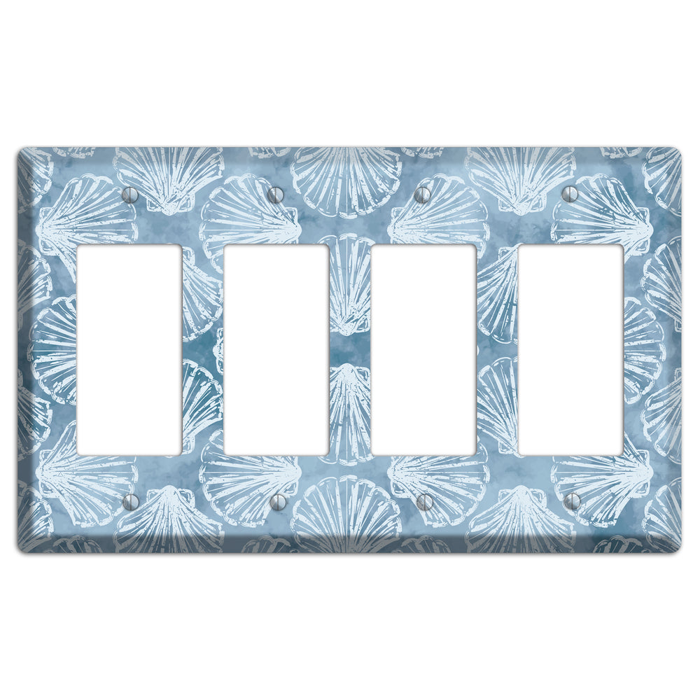 Coastal Shell Drift 4 Rocker Wallplate