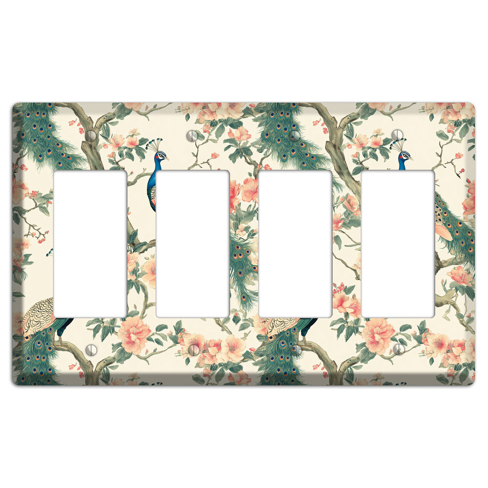 Imperial Plumage Garden 4 Rocker Wallplate