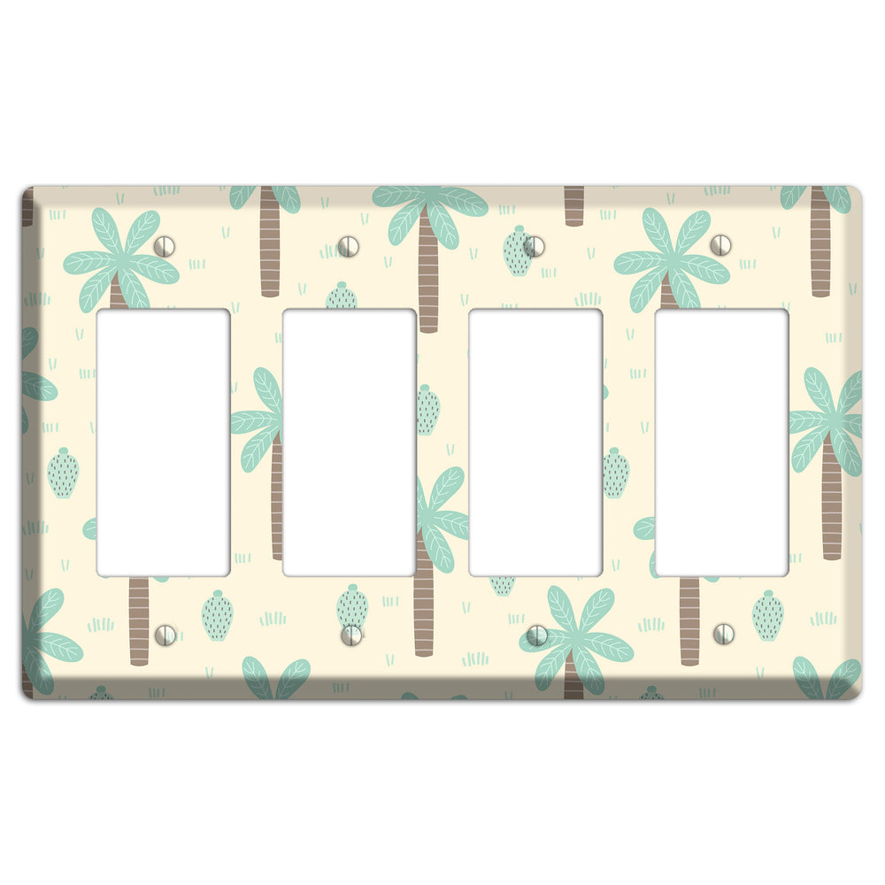 Dino Palmscape 4 Rocker Wallplate