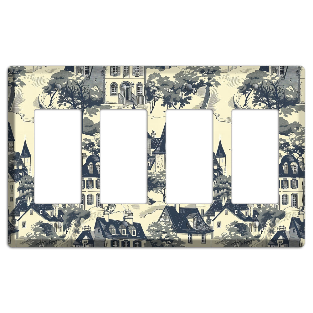 Village on the Hill 4 Rocker Wallplate