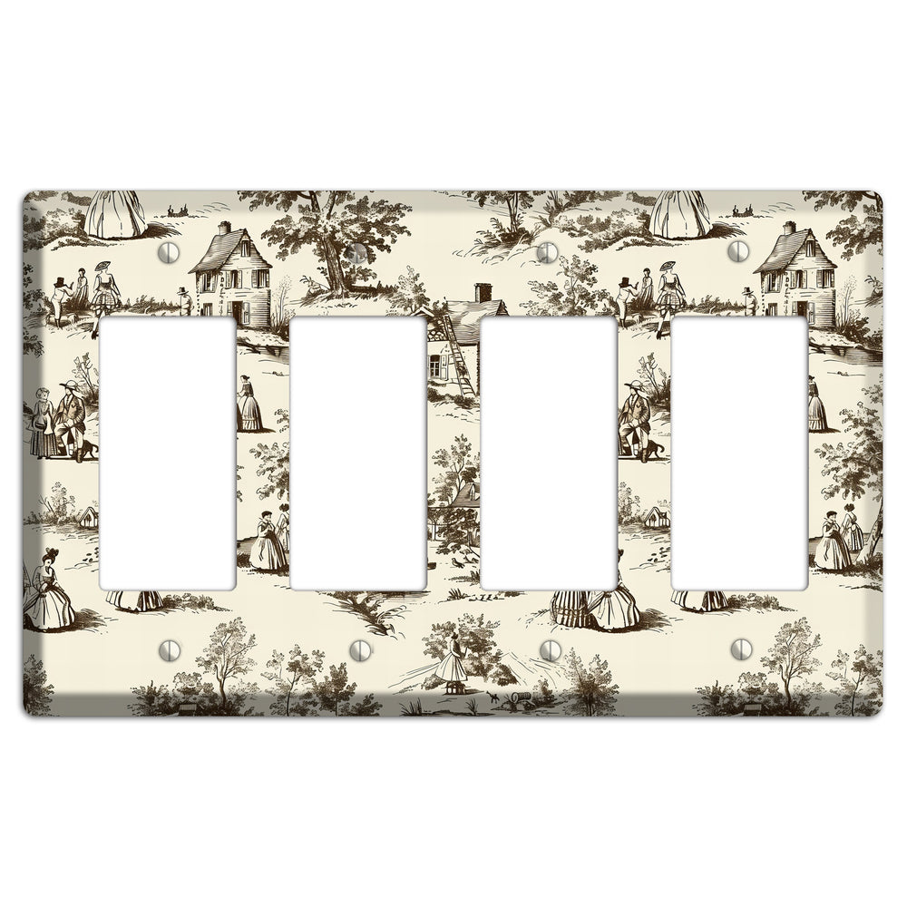 Country Promenade 4 Rocker Wallplate