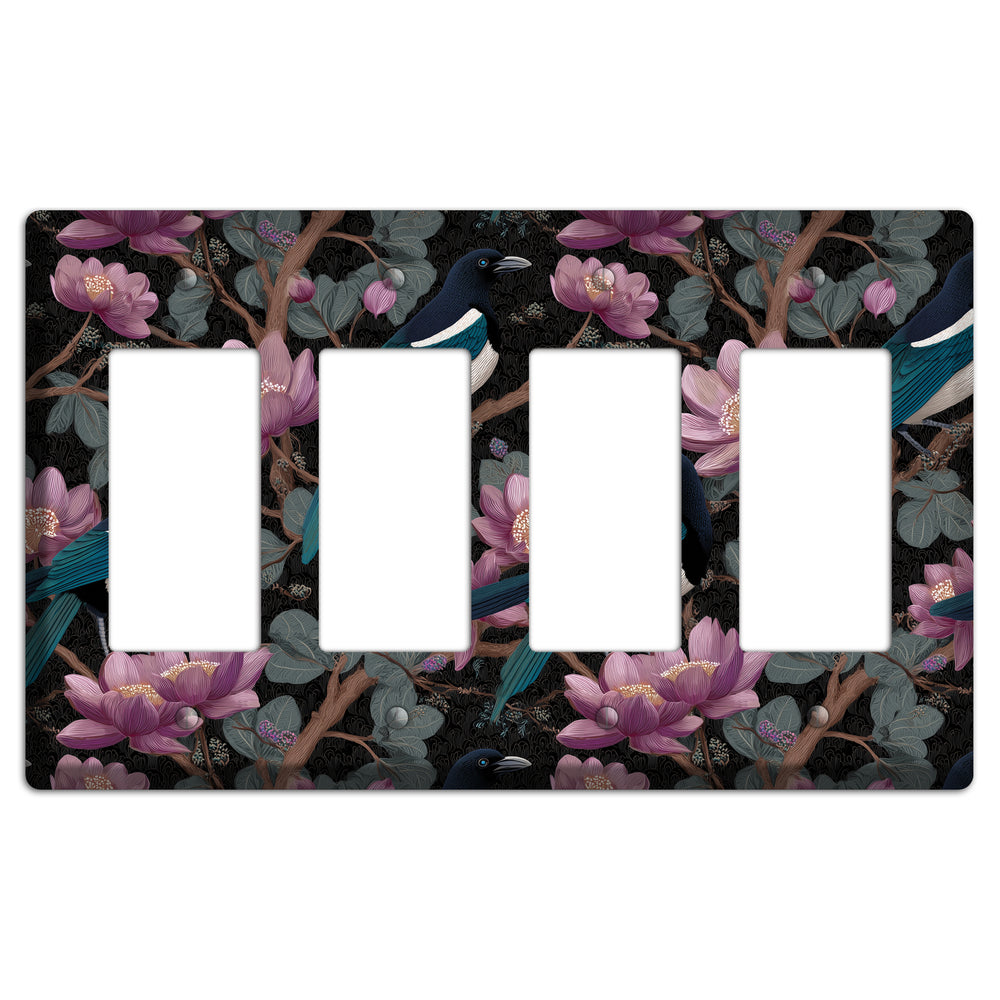 Magpie Moon Garden 4 Rocker Wallplate