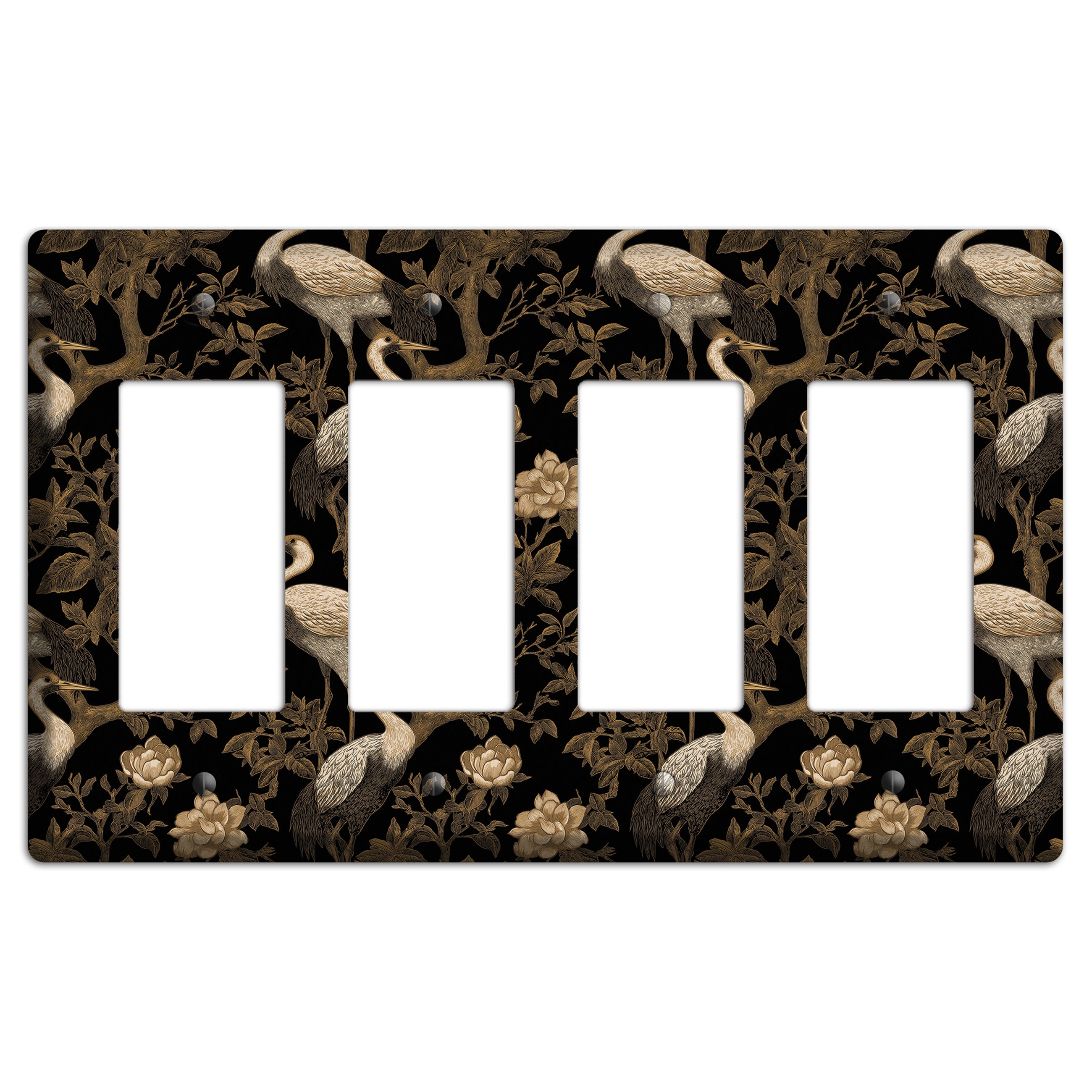 Obsidian Heron Dusk 4 Rocker Wallplate