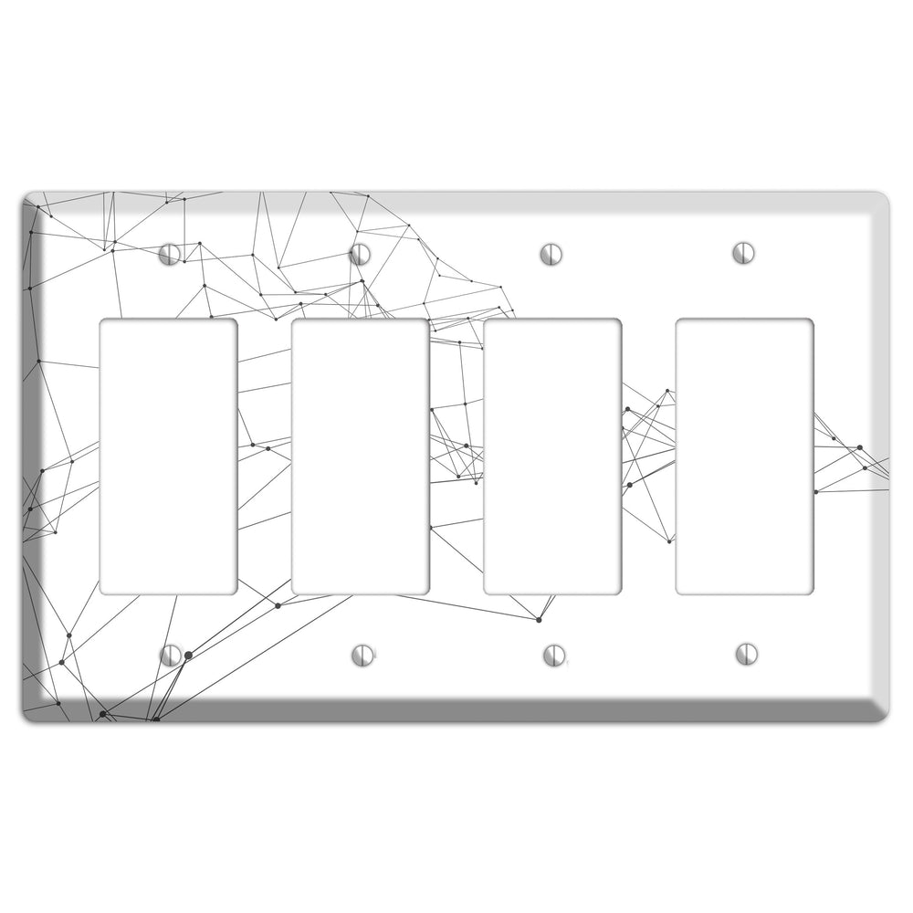 Woven Signal Web 4 Rocker Wallplate