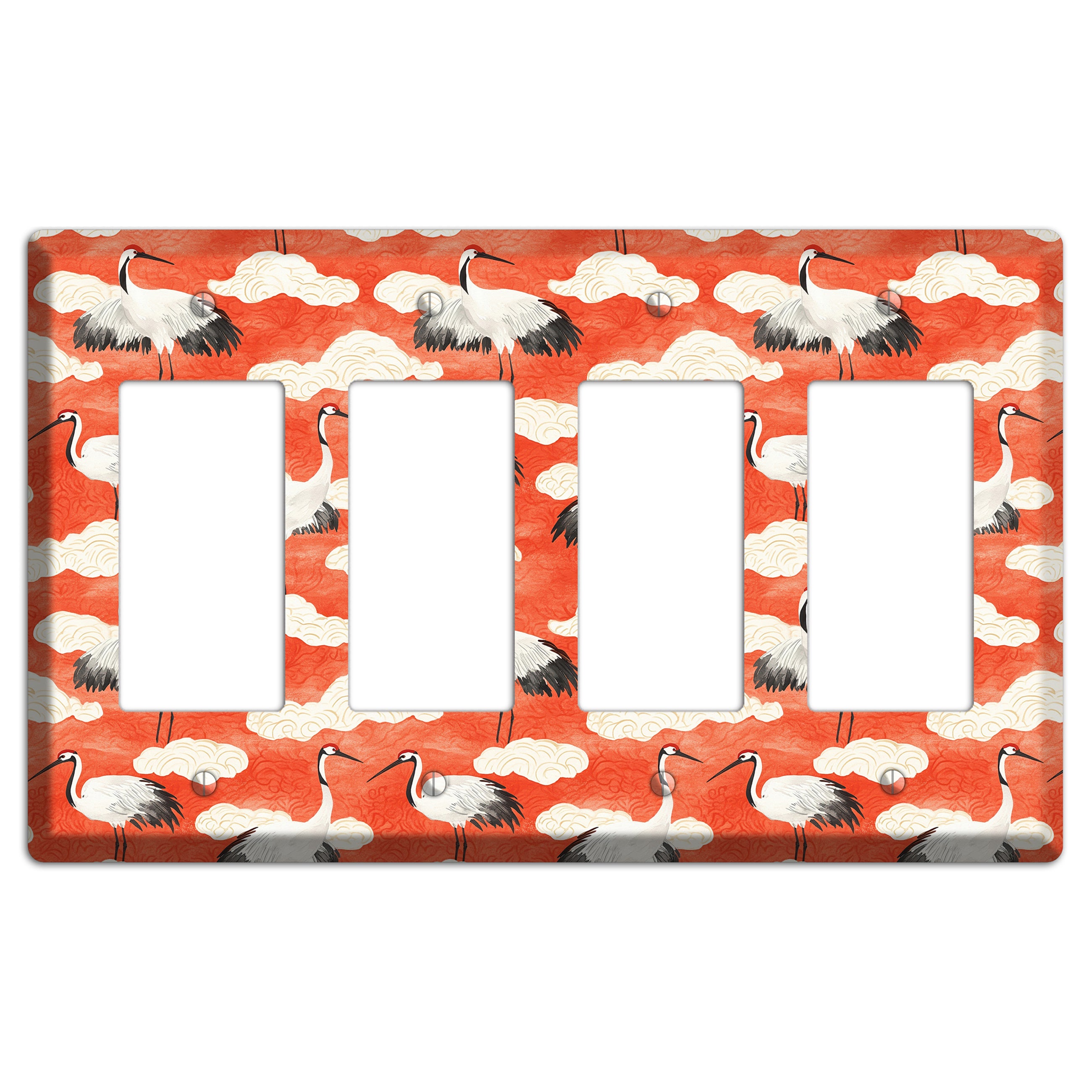 Vermillion Cloud Ceremony 4 Rocker Wallplate