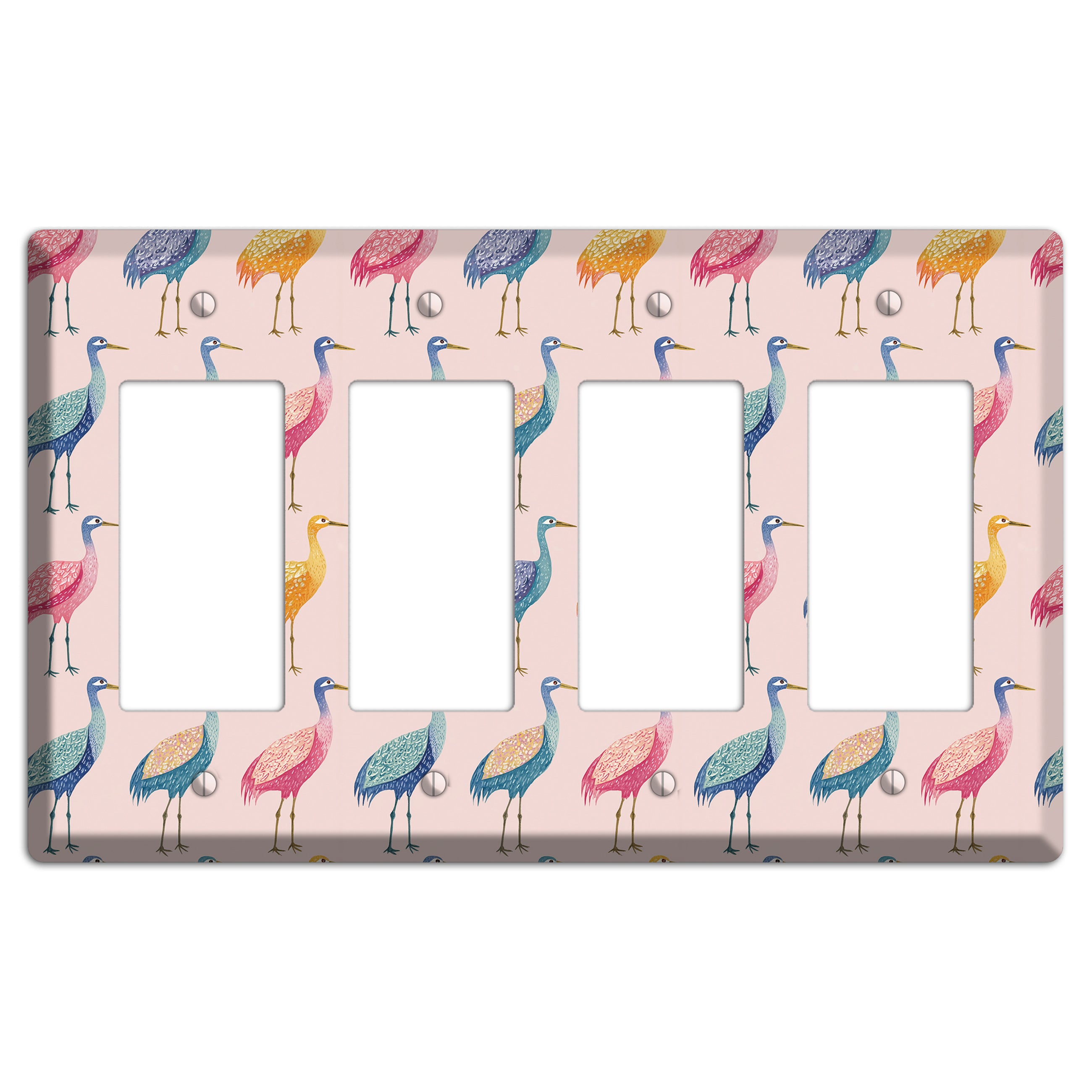 Rainbow Marsh Parade 4 Rocker Wallplate