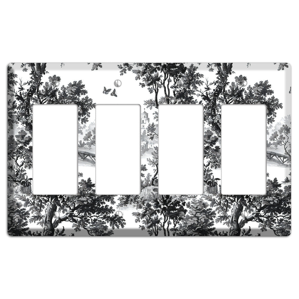 Woodland Chapel Mist 4 Rocker Wallplate
