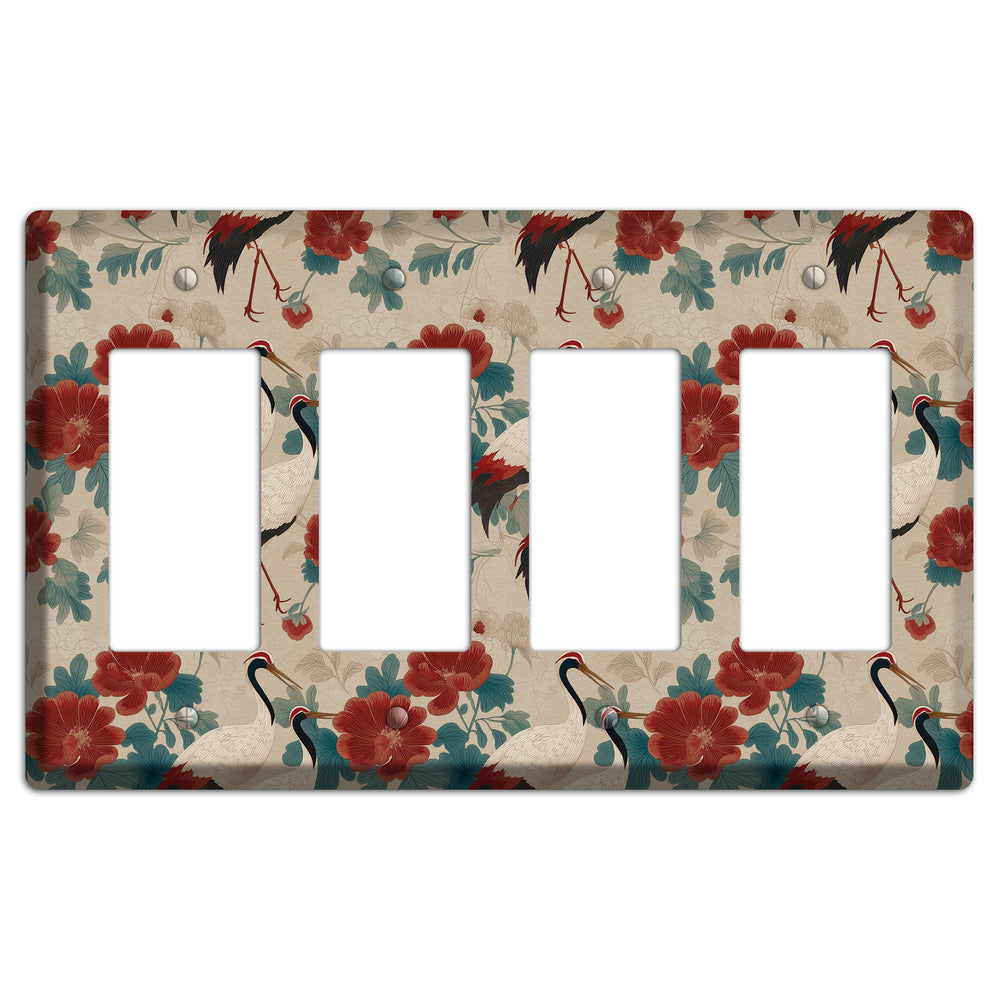 Rust Peony Passage 4 Rocker Wallplate