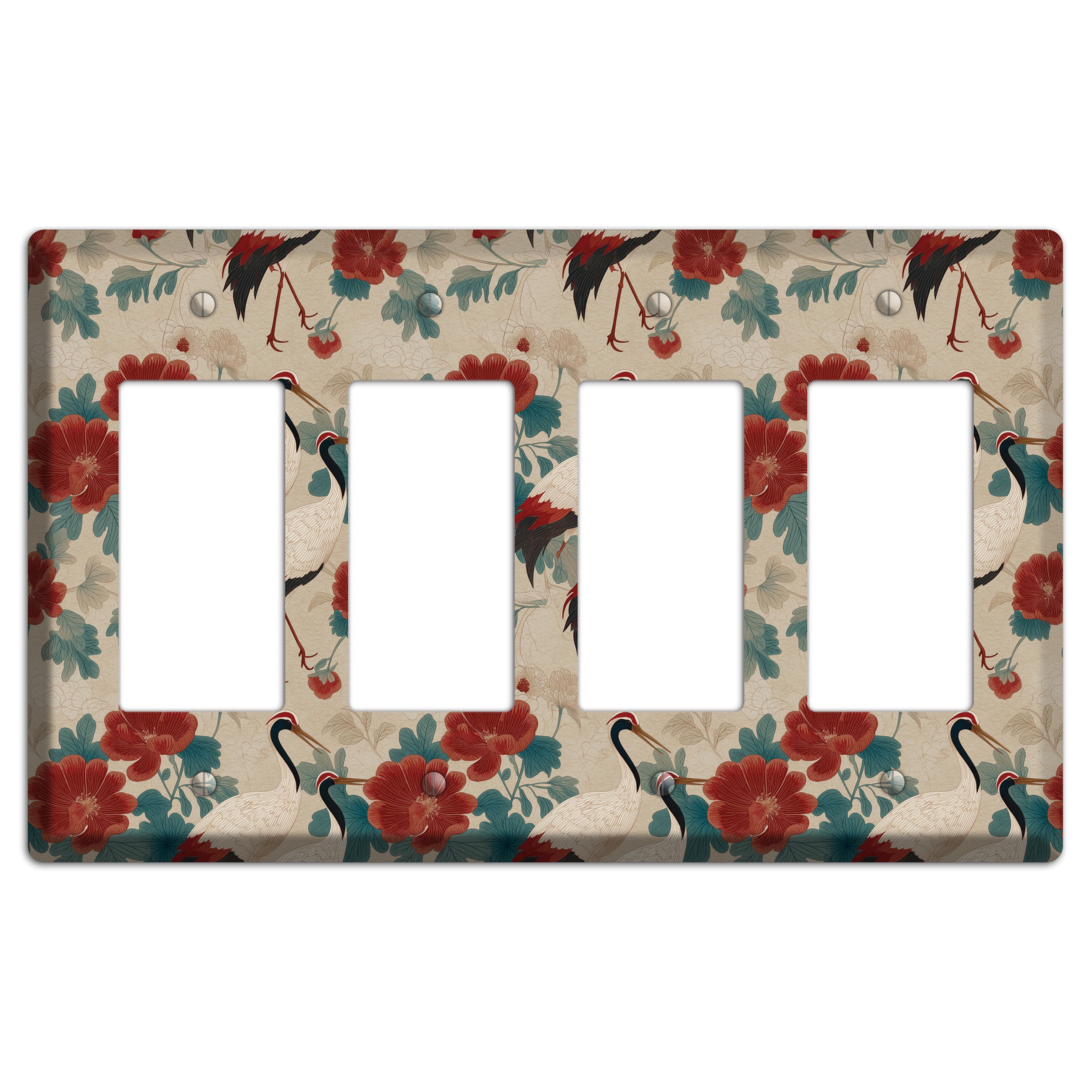 Rust Peony Passage 4 Rocker Wallplate