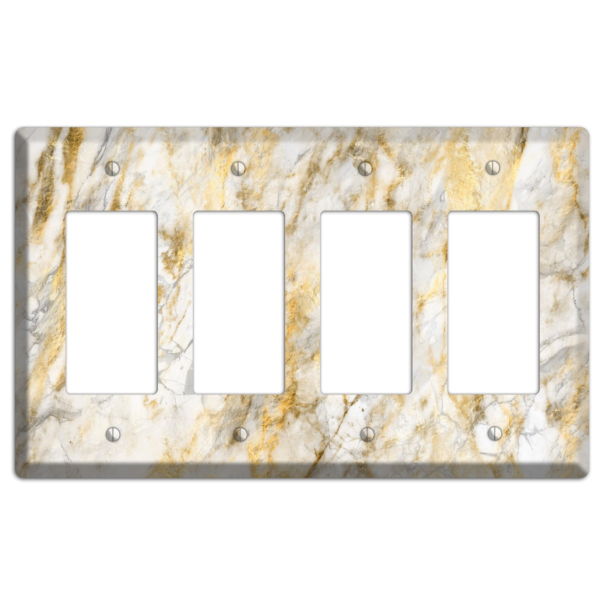 Marigold Marble 4 Rocker Wallplate