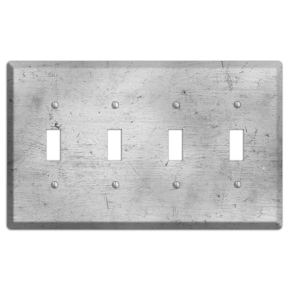 Silver Deck 4 Toggle Wallplate