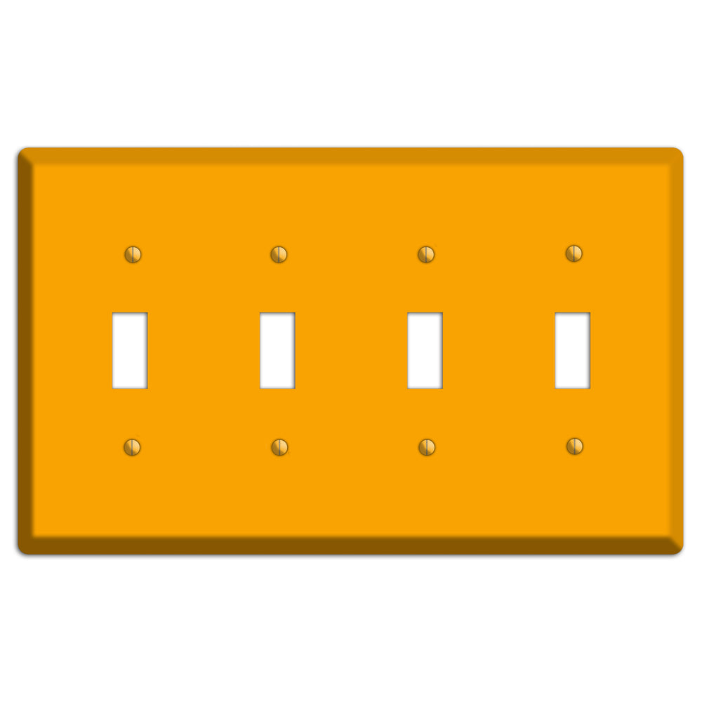 Baxter Mustard 4 Toggle Wallplate