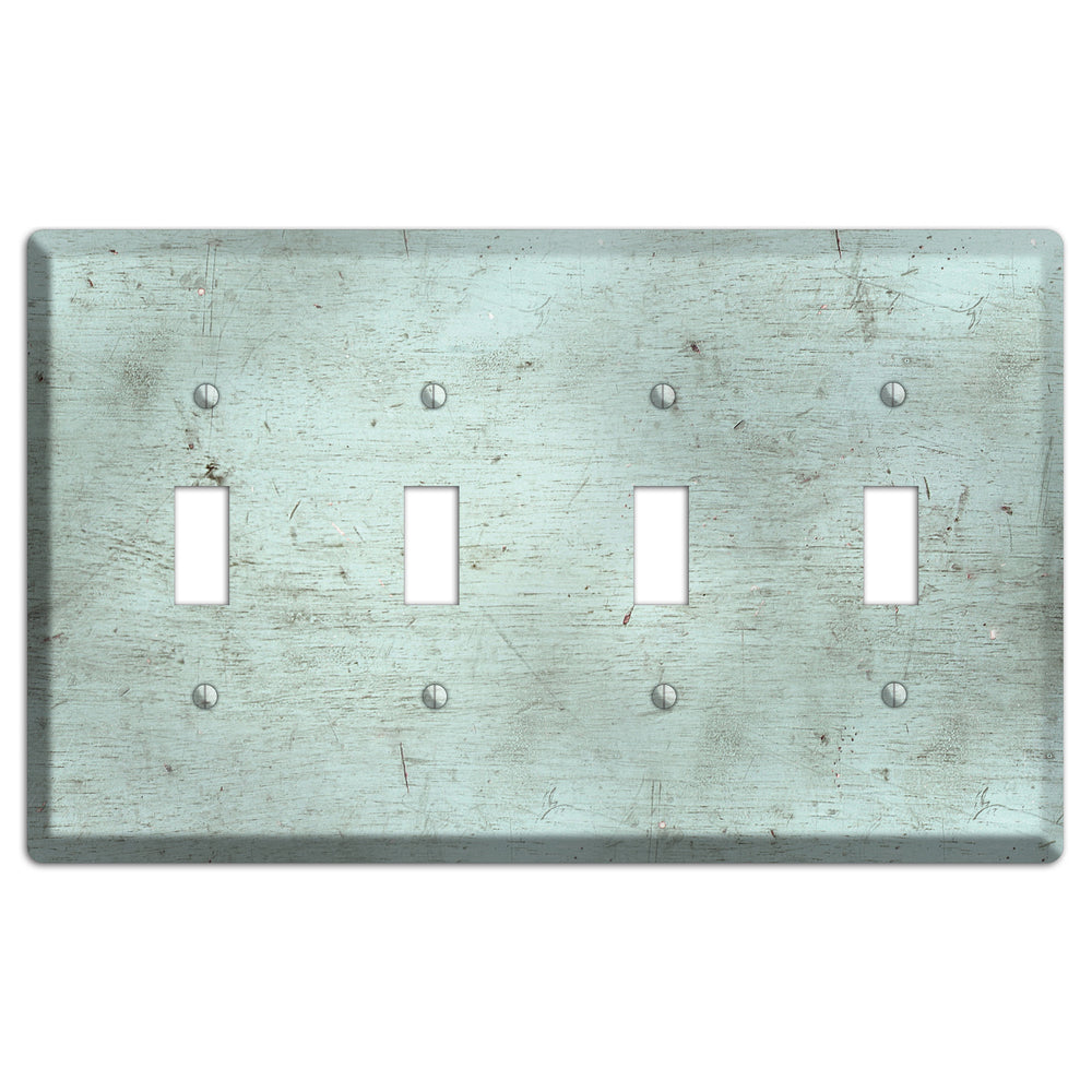 Weathered Teal Deck 4 Toggle Wallplate