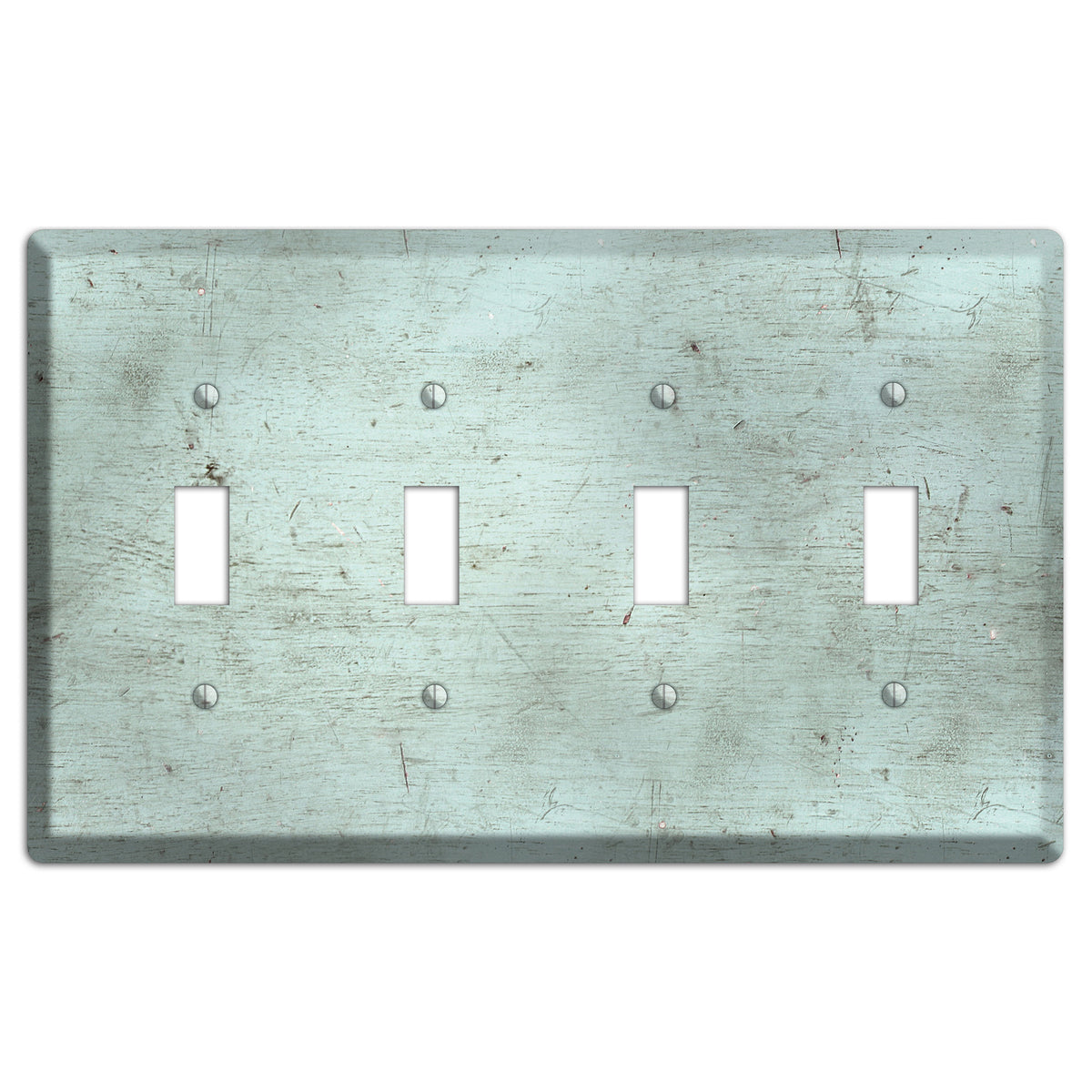Weathered Teal Deck 4 Toggle Wallplate