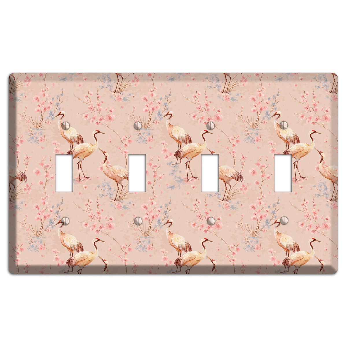 Blush Sakura Passage 4 Toggle Wallplate