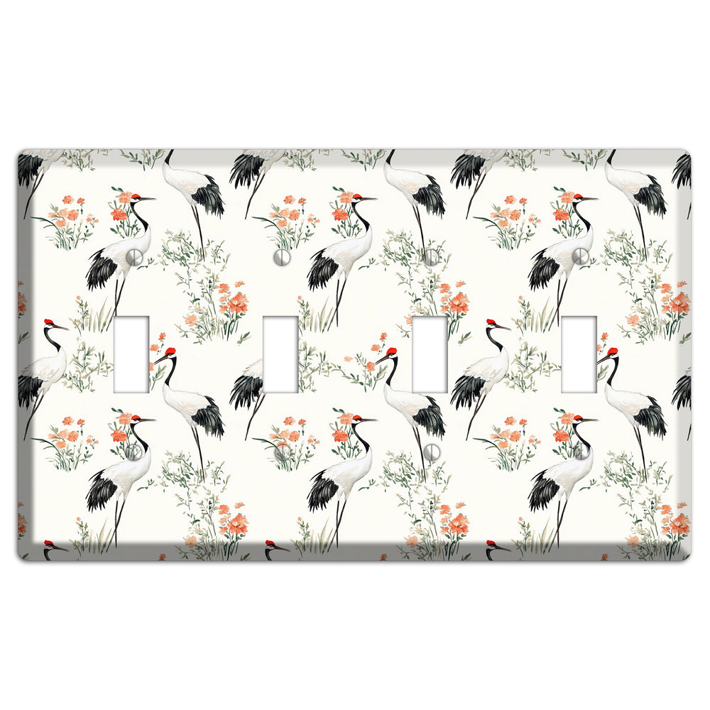 Coral Meadow Flight 4 Toggle Wallplate