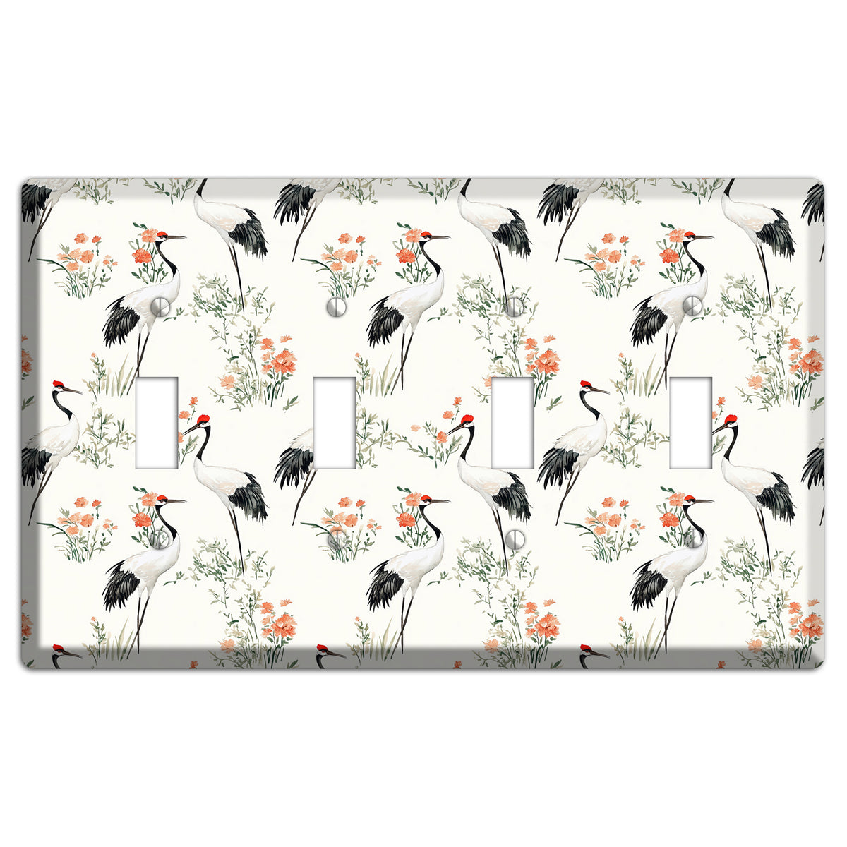 Coral Meadow Flight 4 Toggle Wallplate