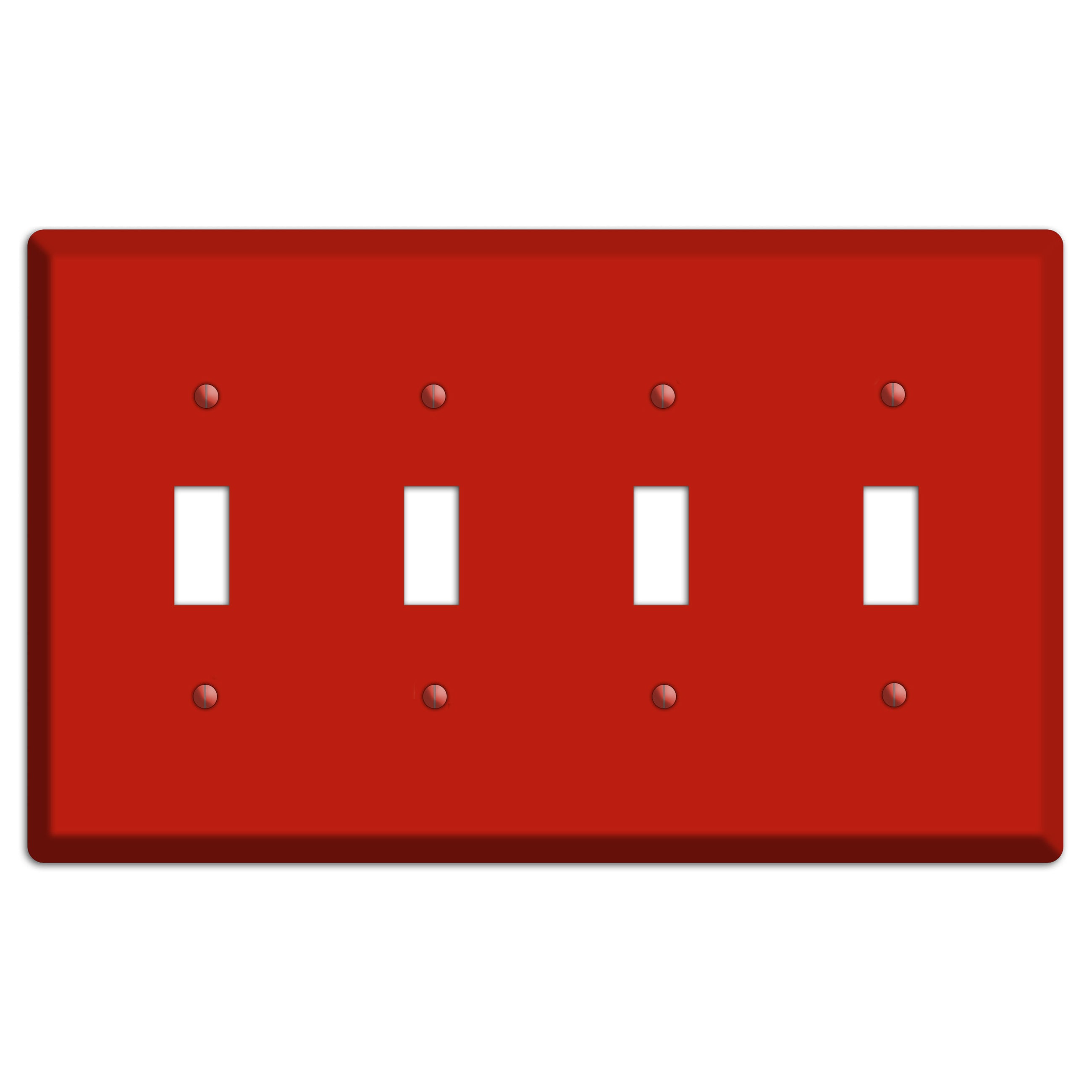 Baxter Simply Red 4 Toggle Wallplate