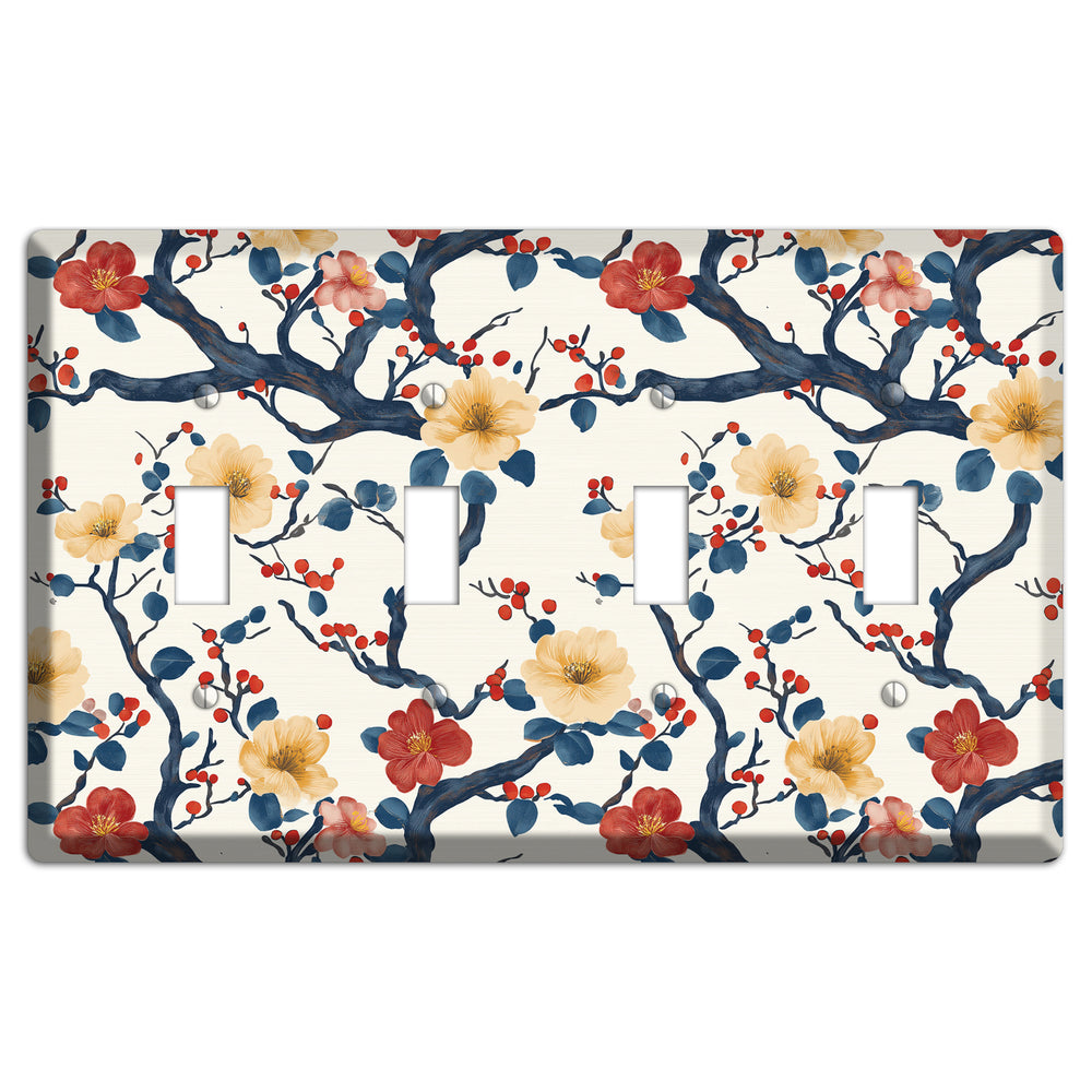 Berry Branch Reverie 4 Toggle Wallplate
