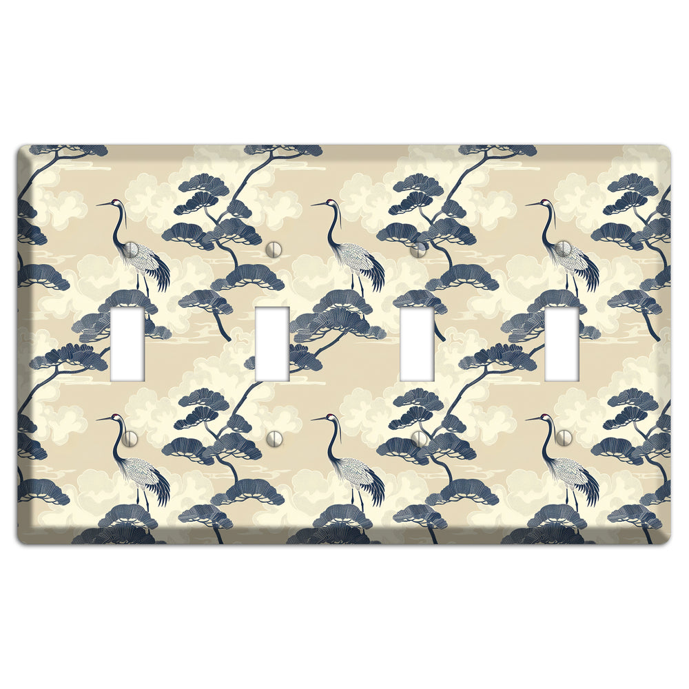 Indigo Pine Serenity 4 Toggle Wallplate